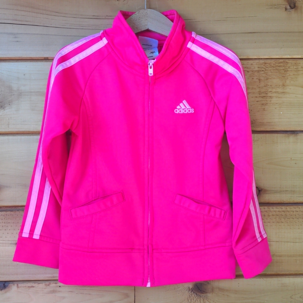 Adidas Jacket hot pink zip up Coat 4